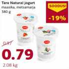 Allahindlus - Tere Natural jogurt maasika, metsamarja 380 g