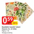 Ruuduline kaustik Nature
Flowers A5, 42 lehte