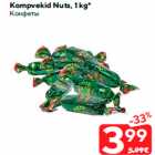 Kompvekid Nuts, 1 kg*
