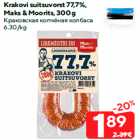 Krakovi suitsuvorst 77,7%,
Maks & Moorits, 300 g
