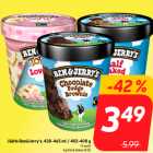 Jäätis Ben&Jerry's, 438-465 ml / 402-408 g