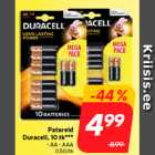 Patareid
Duracell, 10 tk***