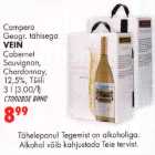 Сamреrо Geogr. tähisega VEIN Сabеrnеt Souvignon,
Chardonnay, l2,5%, Tšiili 3 l 