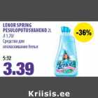 Allahindlus - LENOR SPRING
PESULOPUTUSVAHEND 2L