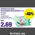 Allahindlus - DEPEND ALOE-VERA
MEIGIEEMALDUSSALVRÄTID