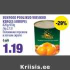 Allahindlus - SUNFOOD POOLIKUD VIRSIKUD
KERGES SIIRUPIS