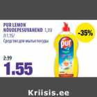 PUR LEMON
NÕUDEPESUVAHEND 1,35l