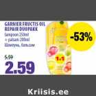 Allahindlus - GARNIER FRUCTIS OIL
REPAIR DUOPAKK