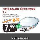 Allahindlus - PYREX KLAASIST KÜPSETUSVORM
3 L