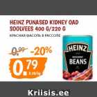 Allahindlus - HEINZ PUNASED KIDNEY OAD
SOOLVEES