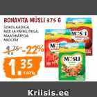 Allahindlus - BONAVITA MÜSLI 375 G