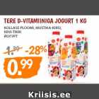 Allahindlus - TERE D-VITAMIINIGA JOGURT 1 KG