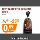 Allahindlus - EESTI PAGAR REHE RUKKILEIB
800 G