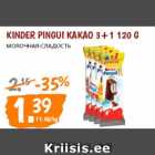 KINDER PINGUI KAKAO 3+1 120 G