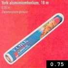 Allahindlus - York alumiiniumfoolium, 10 m