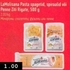 Allahindlus - LaMolisana Pasta spagetid, spiraalid või Penne Ziti Rigate, 500 g