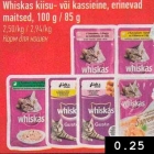 Allahindlus - Whiskas kiisu- või kassieine, erinevad maitsed, 100 g/85 g