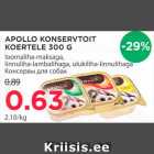 Allahindlus - APOLLO KONSERVTOID KOERTELE 300 G