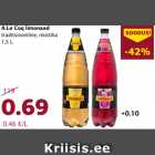 Allahindlus - A.Le Coq limonaad
traditsiooniline, mustika
1,5 L