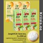 Allahindlus - Joogid ICA i love eco,
 3 x 200 ml