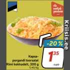 Kapsaporgandi toorsalat
Rimi kokkadelt, 300 g