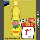 3.98/kg Rapsiõli Olivia, 1 l
