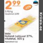 Allahindlus - Valio Hollandi Leibjuust 27%, viilutatud, 500 g