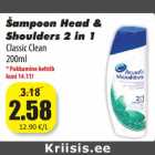 Šampoon Head &
Shoulders 2 in 1