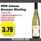 Allahindlus - KPN Johann
Brunner Riesling