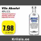 Allahindlus - Viin Absolut
40%, 0,5L