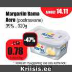 Allahindlus - Margariin Rama
Aero (poolrasvane)
39% , 320g