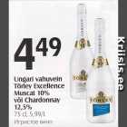 Ungari vahuvein Törley Excellence Muscat 10% või Chardonnay 12,5%, 75 cl