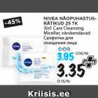 Allahindlus - NIVEA NÄOPUHASTUSRÄTIKUD
25 TK