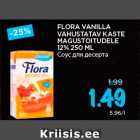 FLORA VANILLA
VAHUSTATAV KASTE
MAGUSTOITUDELE
12% 250 ML