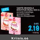 Allahindlus - SANTE GRANOLA
RÖSTITUD MÜSLI 500 G