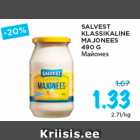 SALVEST
KLASSIKALINE
MAJONEES
490 G