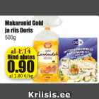 Makaronid Gold ja riis Doris 500 g