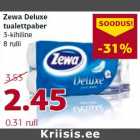 Allahindlus - Zewa Deluxe tualettpaber 3-kihiline 8 rulli