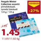 Pergale Winter Collection assortii piimašokolaadi,
tumeda šokolaadi 124 g / 125 g 