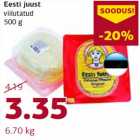 Allahindlus - Eesti juust viilutatud 500 g