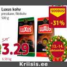 Luxus kohv presskann, filtrikohv 500 g