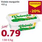 Allahindlus - Voimix margariin
400 g