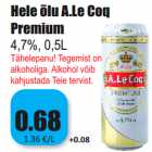 Allahindlus - Hele õlu A.Le Coq
Premium