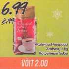 Allahindlus - Kohvioad Vespucci Arabica, 1 kg