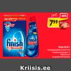 Allahindlus - Finish All IN 1
• nõudepesutabletid, 56 tk/0.14/tk
• nõudepesumasinageel, 1 l