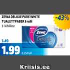 Allahindlus - Zewa Deluxe Pure White tualettpaber