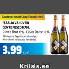 Allahindlus - Itaalia vahuvein Conte Fosco, Cuvee Brut, Cuvee Dolce