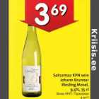 Allahindlus - Saksamaa KPN vein Johann Brunner Reisling Mosel, 9,5%,75 cl