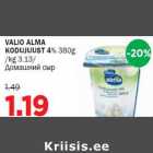 Allahindlus - VALIO ALMA KODUJUUST 4% 380g /kg 3.13/