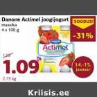 Allahindlus - Danone Actimel joogijogurt maasika 4 x 100 g